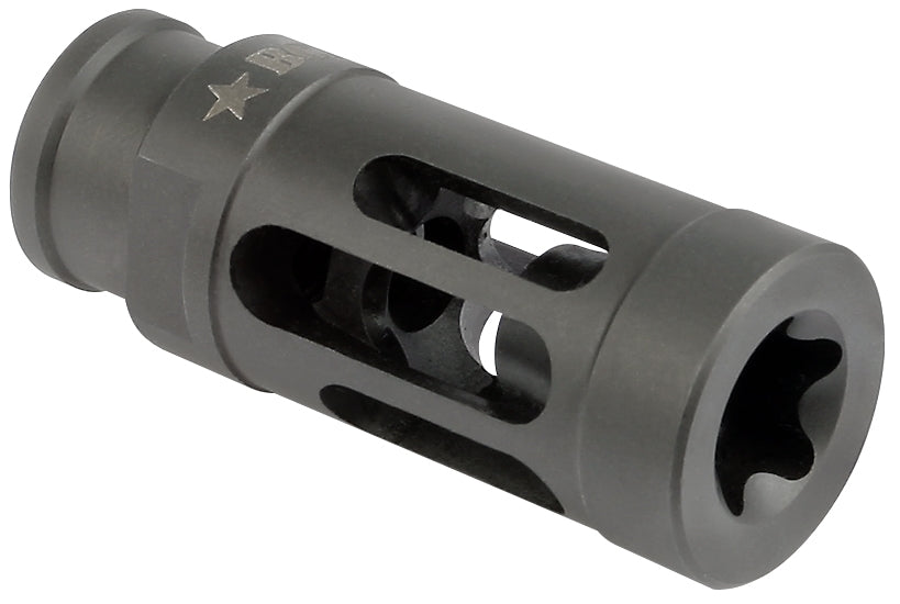 Bravo Company USA BCMGUNFIGHTER Compensator for AR10 and 300 AAC Blackout, designed for recoil reduction and flash suppression.